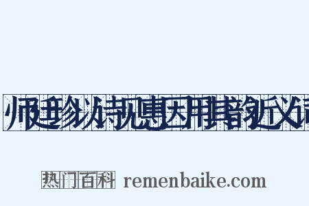 师廷珍以诗见惠因用其韵近义词是什么意思的图片